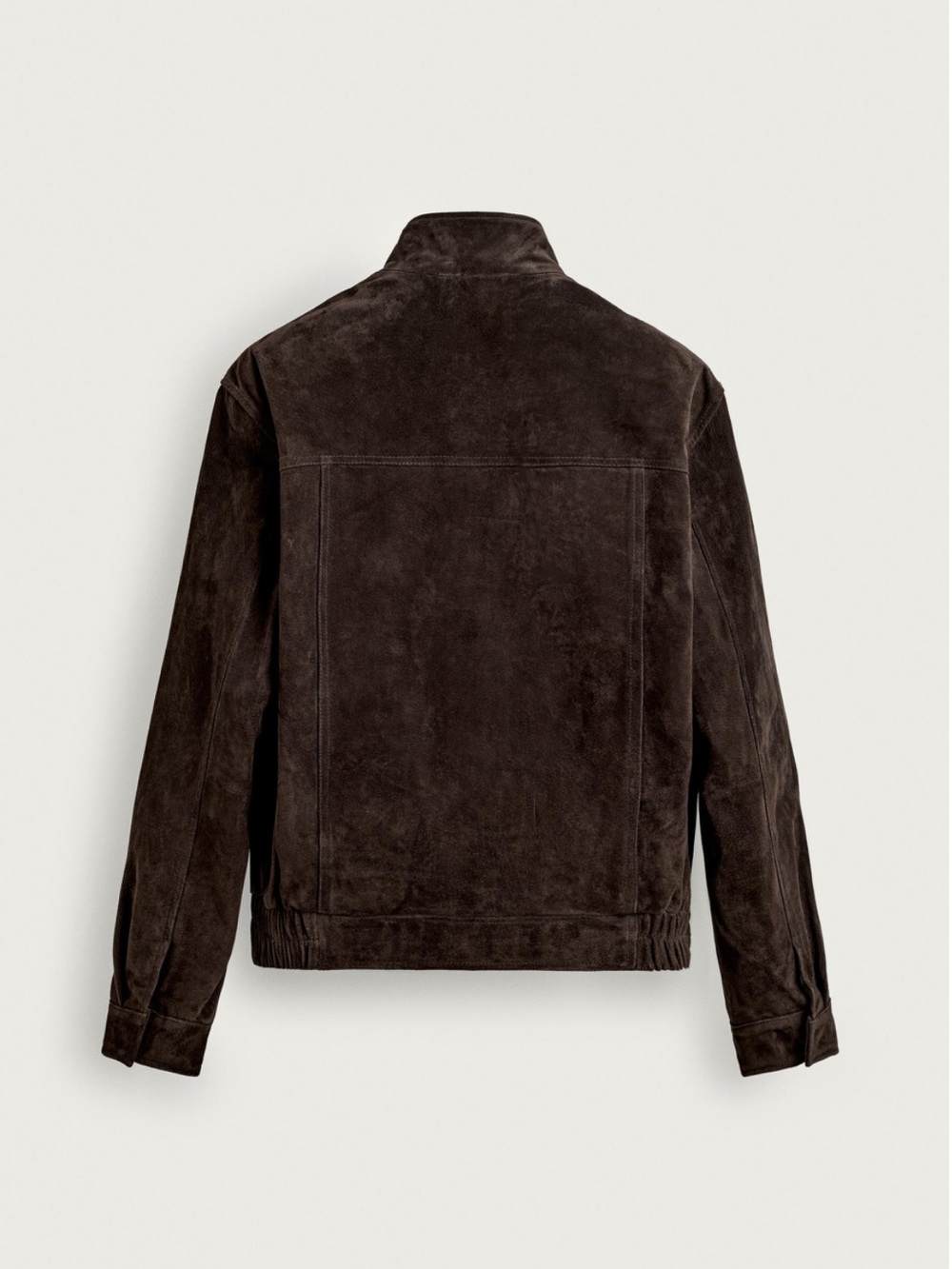 Zara Man NWT LEATHER SPLIT SUEDE JACKET SMALL 8281/309 - Picture 3 of 14